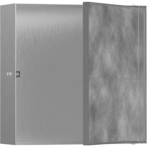 Купить купить настенный короб с дверью для облицовки плиткой, 30х30х10 см, xtrastoris rock hansgrohe, 56085800 цвет: нержавеющая сталь