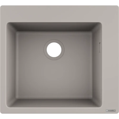 Купить купить раковина для кухни, врезная, s51 hansgrohe, 43312380 цвет: серый