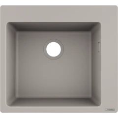 Раковина для кухни, врезная, S51 Hansgrohe, 43312380 цвет: серый