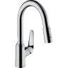 Купить купить смеситель для кухни, с вытяжным душем, focus m42 hansgrohe, 71821000 цвет: хром