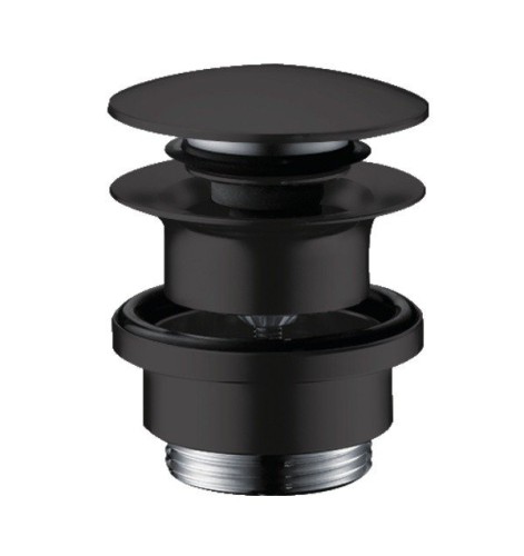 Купить купить выпуск для раковины и биде push-open, hansgrohe, 50100670 цвет: черный