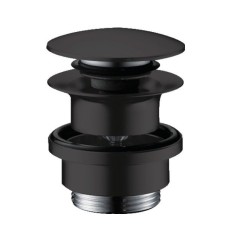 Выпуск для раковины и биде Push-Open,  Hansgrohe, 50100670 цвет: черный