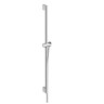Купить купить душевая штанга 90см со слайдером с кнопкой и шлангом, unica hansgrohe, 24401000 цвет: хром