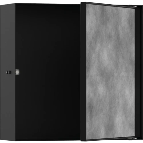 Купить купить настенный короб с дверью для облицовки плиткой, 30х30х10 см, xtrastoris rock hansgrohe, 56085670 цвет: черный