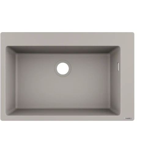 Купить купить раковина для кухни, врезная, s51 hansgrohe, 43313380 цвет: серый