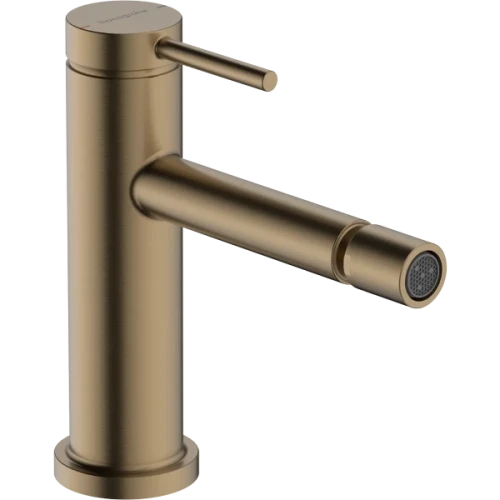 Купить купить смеситель для биде со сливным гарнитуром, tecturis s hansgrohe, 73201140 цвет: бронза