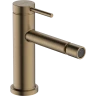 Купить купить смеситель для биде со сливным гарнитуром, tecturis s hansgrohe, 73201140 цвет: бронза