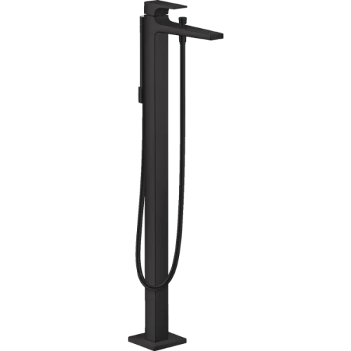 Купить купить смеситель для ванны напольного монтажа, metropol hansgrohe, 32532670 цвет: черный