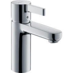 Смеситель для раковины со сливным гарнитуром, Metris S Hansgrohe, 31060000 цвет: хром