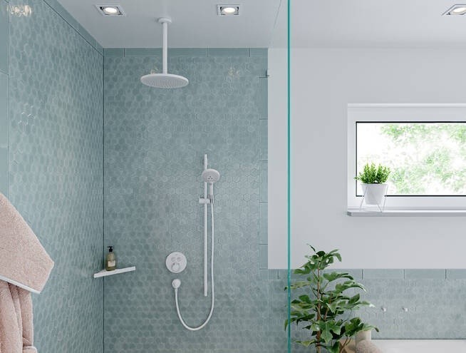 Купить купить верхний душ, croma hansgrohe, 26220700 цвет: белый