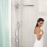 Купить купить верхний душ с настенным креплением скрытого монтажа, rainmaker select hansgrohe, 24001400 цвет: хром