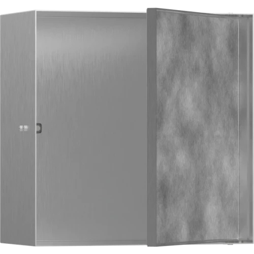 Купить купить настенный короб с дверью для облицовки плиткой, 30х30х14 см, xtrastoris rock hansgrohe, 56091800 цвет: нержавеющая сталь