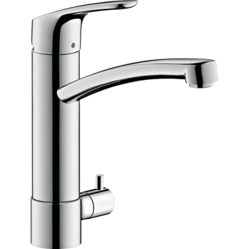 Купить купить смеситель для кухни, с запорным вентилем, focus m41 hansgrohe, 31803000 цвет: хром