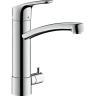 Купить купить смеситель для кухни, с запорным вентилем, focus m41 hansgrohe, 31803000 цвет: хром