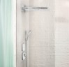 Купить купить верхний душ с настенным креплением скрытого монтажа, rainmaker select hansgrohe, 24011400 цвет: хром