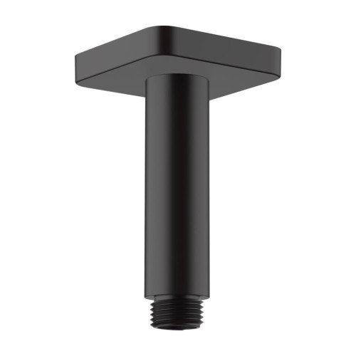 Купить купить душевой кронштейн потолочный 100 мм, vernis shape hansgrohe, 26406670 цвет: черный