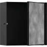 Купить купить настенный короб с дверью для облицовки плиткой, 30х30х14 см, xtrastoris rock hansgrohe, 56091670 цвет: черный