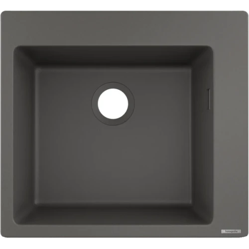 Купить купить раковина для кухни, врезная, s51 hansgrohe, 43312290 цвет: серый