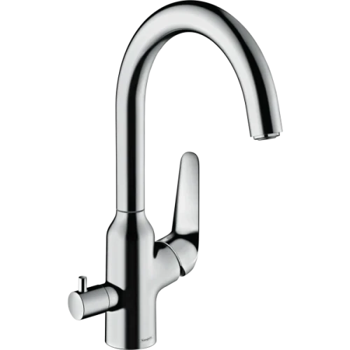 Купить купить смеситель для кухни, с запорным вентилем, focus m42 hansgrohe, 71803000 цвет: хром