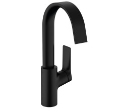 Смеситель для раковины с поворотным изливом без сливного гарнитура, Vivenis Hansgrohe, 75032670 цвет: черный