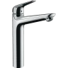 Купить купить смеситель для раковины со сливным гарнитуром, novus hansgrohe, 71123000 цвет: хром