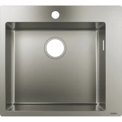 Раковина для кухни, врезная, S71 Hansgrohe, 43301800 цвет: нержавеющая сталь