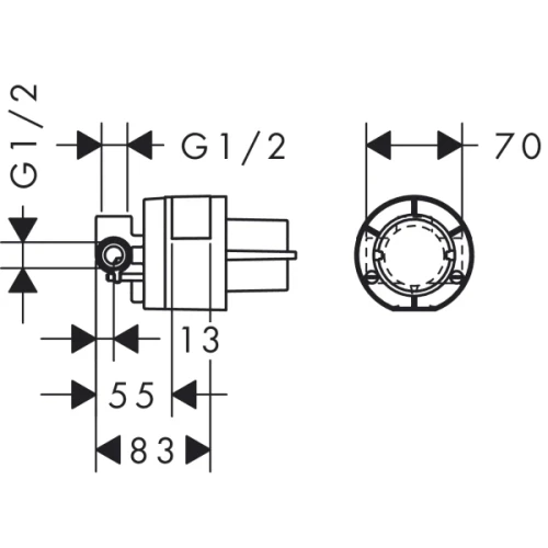 Купить купить смеситель для душа, hansgrohe арт. 13620180