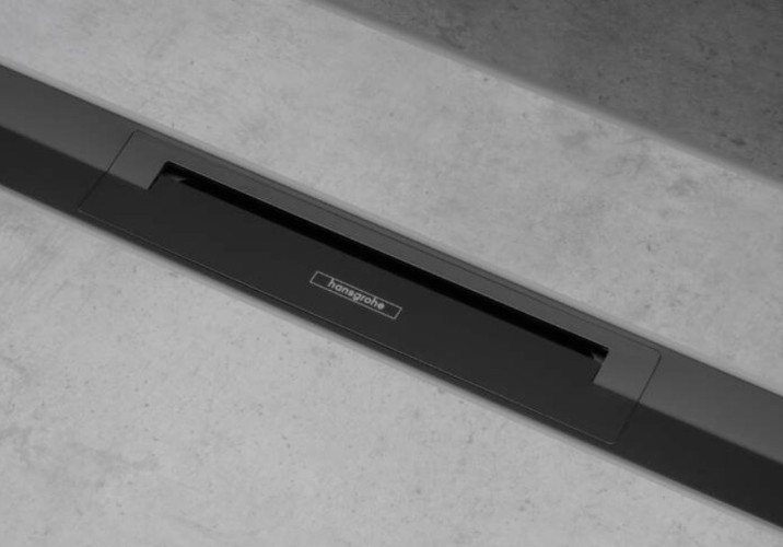 Купить купить внешняя часть трапа для душа 120 см, укорачиваемая, raindrain flex hansgrohe, 56047670 цвет: черный