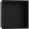Купить купить настенный короб с интегрированной рамой, 30х30х10 см, xtrastoris original hansgrohe, 56061670 цвет: черный
