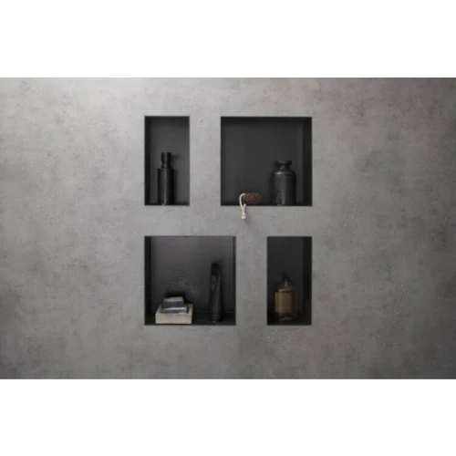 Купить купить настенный короб с интегрированной рамой, 30х30х10 см, xtrastoris original hansgrohe, 56061670 цвет: черный