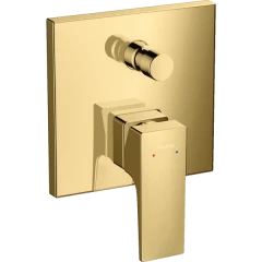 Смеситель для ванны скрытого монтажа, со встроенной защитной комбинацией, Metropol Hansgrohe, 32546990 цвет: золото