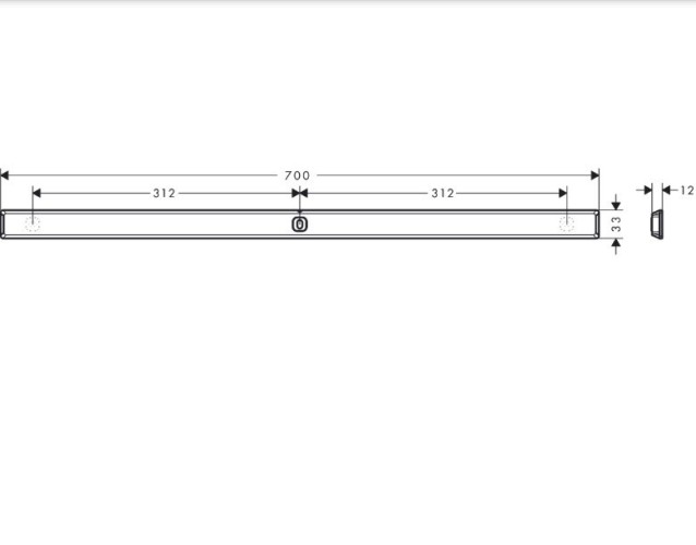 Купить купить рейлинг для аксессуаров planet edition 700 мм, wallstoris hansgrohe, 28911210 цвет: песок