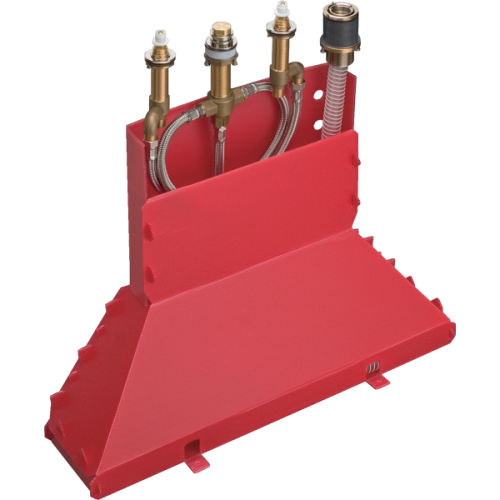 Купить купить встраиваемая часть двухвентильного смесителя на край ванны на 4 отверстия secubox, hansgrohe арт. 13444180