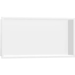 Настенный короб с интегрированной рамой, 30х60х10 см, XtraStoris Original Hansgrohe, 56064700 цвет: белый