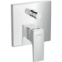 Смеситель для ванны скрытого монтажа, со встроенной защитной комбинацией, Metropol Hansgrohe, 32546000 цвет: хром