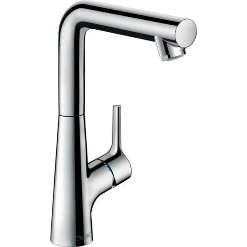 Купить купить смеситель для раковины с поворотным изливом и сливным гарнитуром, talis s hansgrohe, 72105000 цвет: хром