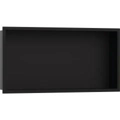 Настенный короб с интегрированной рамой, 30х60х10 см, XtraStoris Original Hansgrohe, 56064670 цвет: черный
