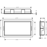 Купить купить настенный короб с интегрированной рамой, 30х60х10 см, xtrastoris original hansgrohe, 56064670 цвет: черный