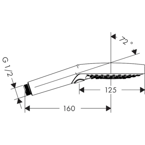 Купить купить ручной душ, raindance select s hansgrohe, 26531400 цвет: хром