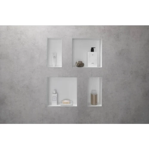 Купить купить настенный короб с интегрированной рамой, 30х90х10 см, xtrastoris original hansgrohe, 56067700 цвет: белый