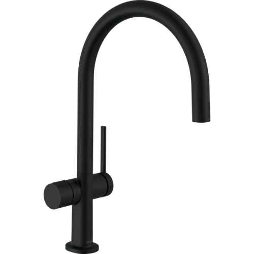 Купить купить смеситель для кухни, с запорным вентилем, talis m54 hansgrohe, 72805670 цвет: черный