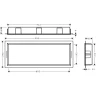 Купить купить настенный короб с интегрированной рамой, 30х90х10 см, xtrastoris original hansgrohe, 56067670 цвет: черный