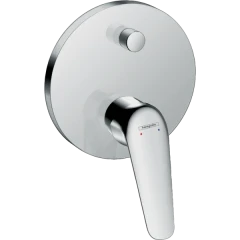 Смеситель для ванны скрытого монтажа, со встроенной защитной комбинацией, Novus Hansgrohe, 71046000 цвет: хром