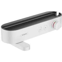 Смеситель для ванны с термостатом с полочкой, ShowerTablet Select Hansgrohe, 24340700 цвет: белый