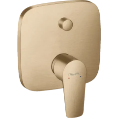 Смеситель для ванны скрытого монтажа, со встроенной защитной комбинацией, Talis E Hansgrohe, 71474140 цвет: бронза