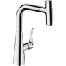 Купить купить смеситель для кухни, с вытяжным душем, metris select m71 hansgrohe, 73817000 цвет: хром