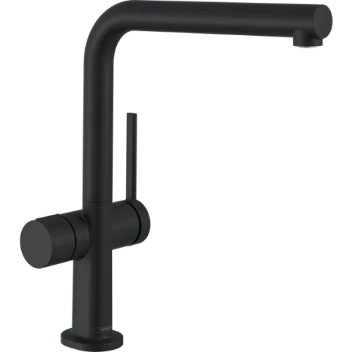 Купить купить смеситель для кухни, с запорным вентилем, talis m54 hansgrohe, 72827670 цвет: черный