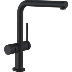 Смеситель для кухни, с запорным вентилем, Talis M54 Hansgrohe, 72827670 цвет: черный