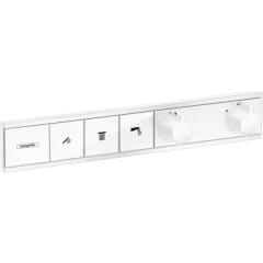 Термостатический смеситель для душа скрытого монтажа на 3 потребителя, RainSelect Hansgrohe, 15381700 цвет: белый