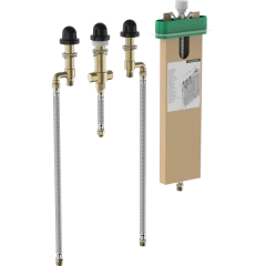 Встраиваемая часть смесителя на край ванны на 4 отверстия, sBox Hansgrohe арт. 13440180